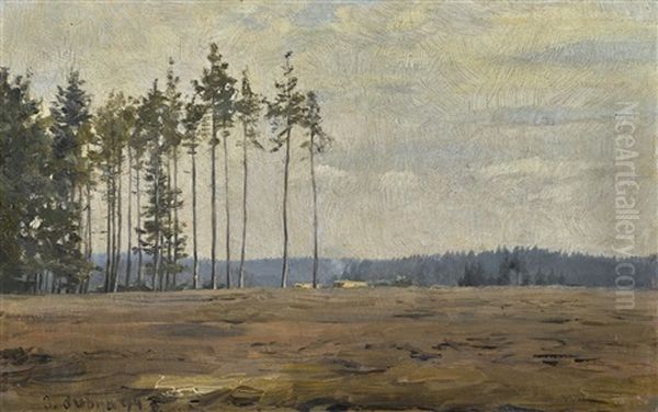 Edge Of A Forest Oil Painting by Frantisek Kavan