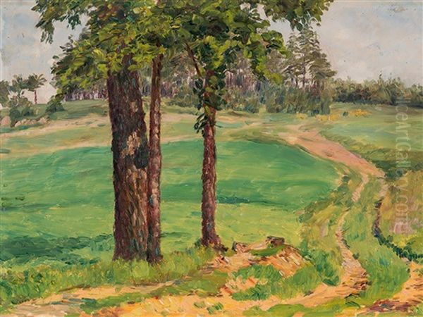 Landscape With Path by Frantisek Kavan