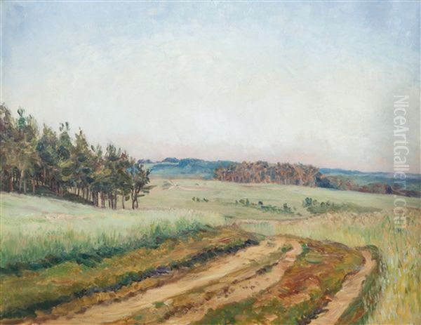 Uvoz V Podzimu Oil Painting by Frantisek Kavan