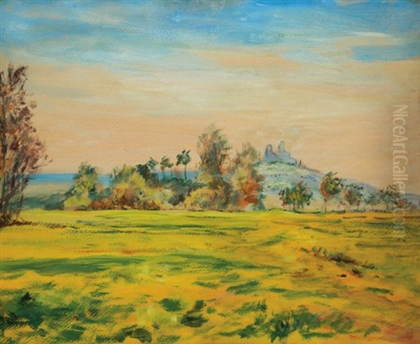 Na Libunskych Loukach K Podzimu Oil Painting by Frantisek Kavan