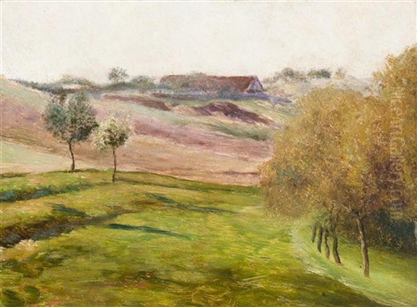 Spring Landscape Oil Painting by Frantisek Kavan