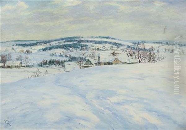 Region Of Hlinsko Oil Painting by Frantisek Kavan