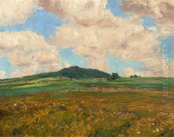 Summer Landscape Oil Painting by Frantisek Kavan