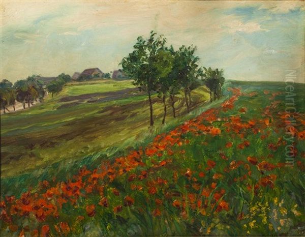 Landschaft Mit Klatschmohn by Frantisek Kavan