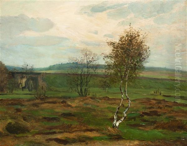 Landschaft Mit Viadukt Oil Painting by Frantisek Kavan