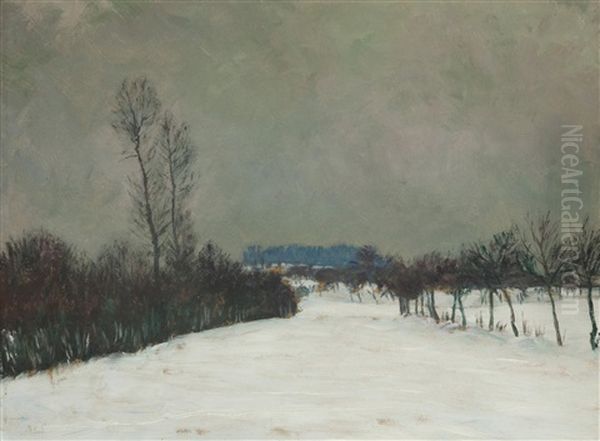 Winterlandschaft Oil Painting by Frantisek Kavan