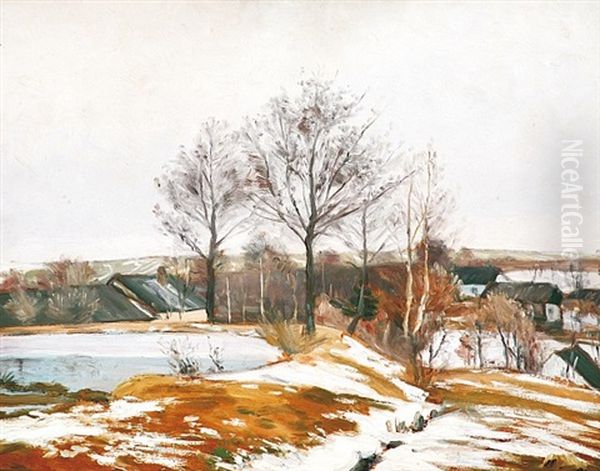 Na Sklonku Zimy Oil Painting by Frantisek Kavan