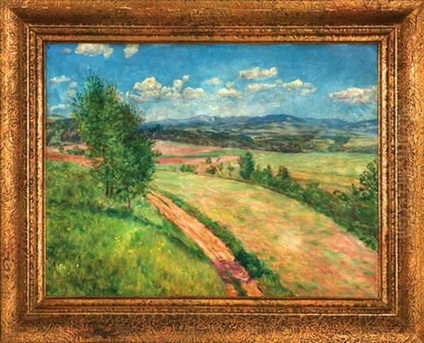 Giant Piece Of Horky (summer Day) Oil Painting by Frantisek Kavan