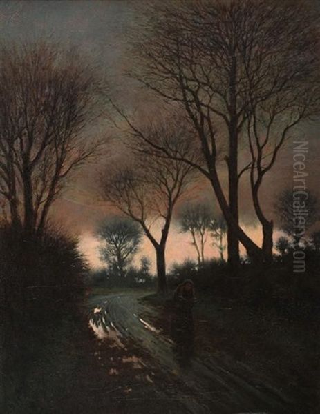 Between Autumn & Spring Oil Painting by Joseph Malachy Kavanagh