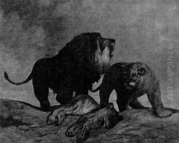 Lion Family by Joseph Malachy Kavanagh