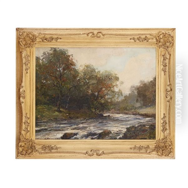 Autumn On The Dochart Oil Painting by Archibald Kay