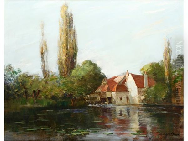 Iffley Mill, On The Thames Oil Painting by Archibald Kay