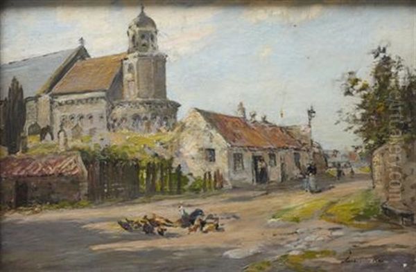 Leuchars Kirk, Fife Oil Painting by Archibald Kay