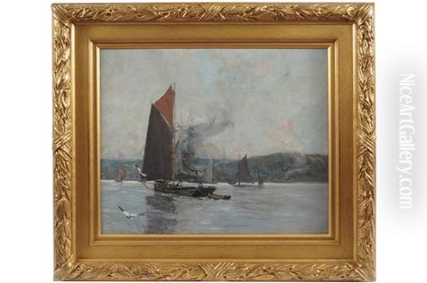 The Sail Of The Bank Oil Painting by James Kay