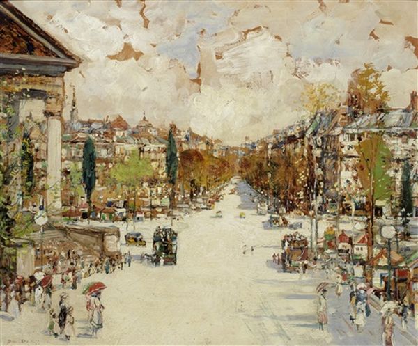 The Madeleine, Paris Oil Painting by James Kay