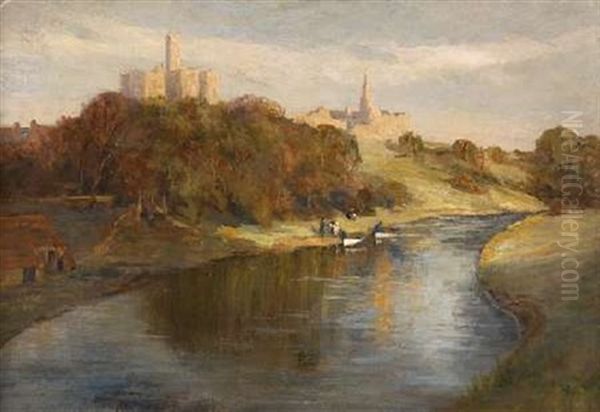 Warkworth Castle Oil Painting by James Kay