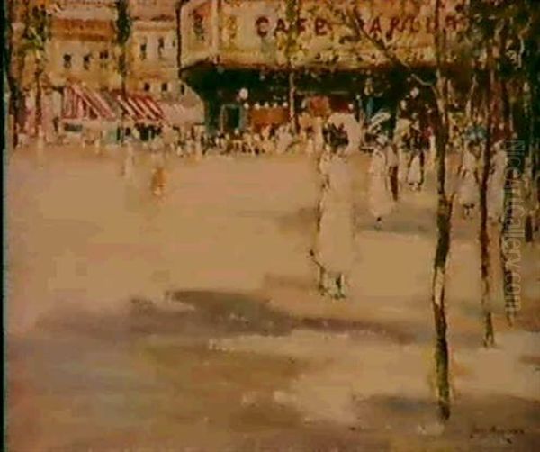 Boulevard Oil Painting by James Kay