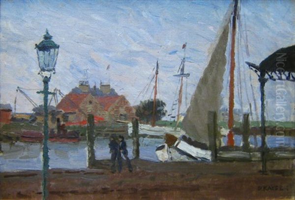 Le Port Oil Painting by Paul Kayser