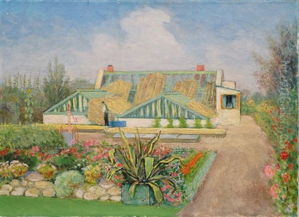 The Greenhouse Oil Painting by Paul Kayser