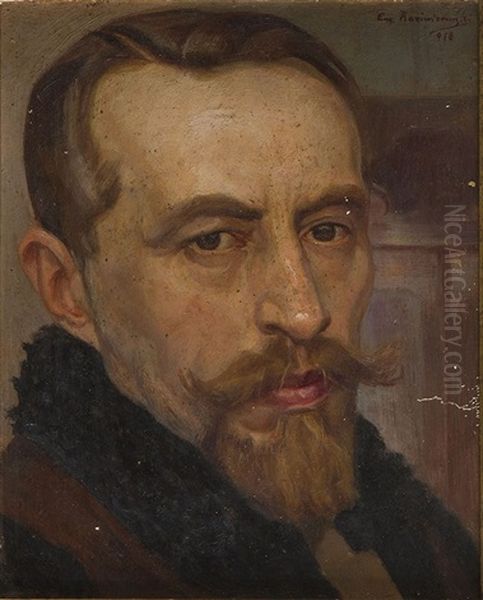 Portrait Of Sariusz Bielski Oil Painting by Eugeniusz Kazimirowski