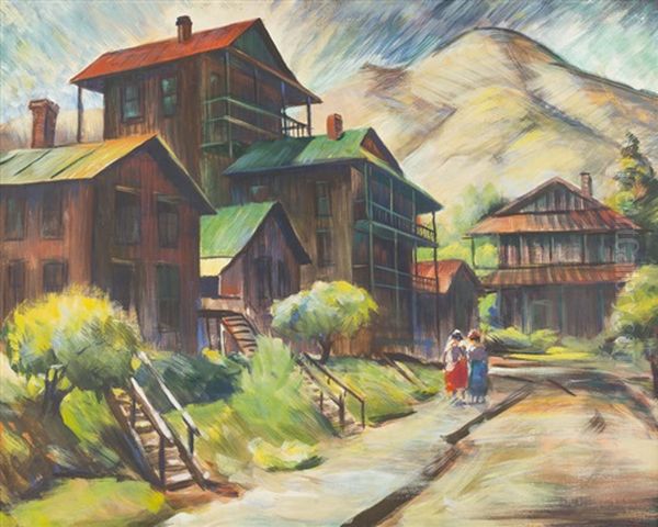 A Stroll In Jerome by Charles Keck