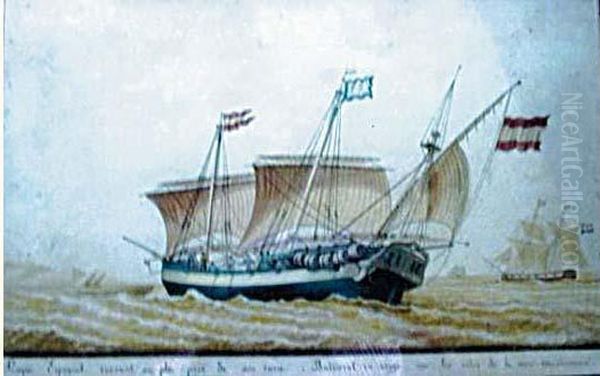 Pinque Espagnol Courant Au Plus Oil Painting by Jean Jerome Baugean