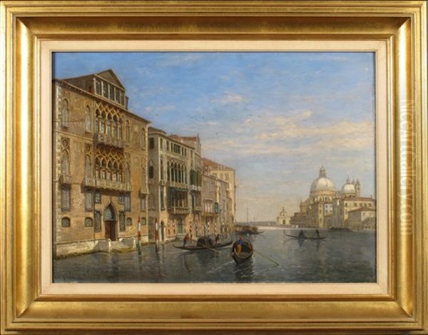 Vue De Venise Oil Painting by Frans Keelhoff