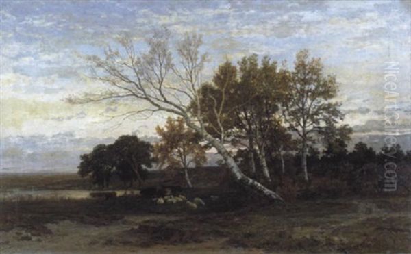 Landschap Te Neerhaeren, Limburg Oil Painting by Frans Keelhoff