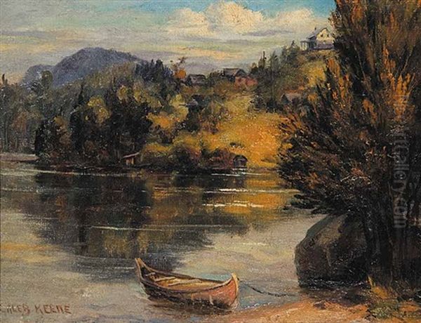 Lac Superieur, Laurentian Oil Painting by Caleb Keene