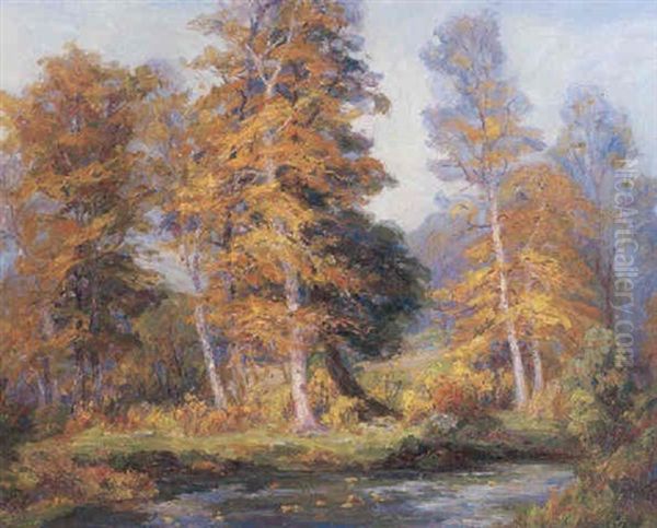 Forest Landscape Oil Painting by Frances Keffer