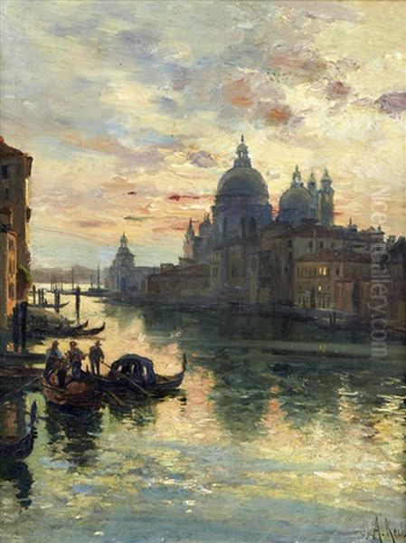 Vista De Veneza Oil Painting by Alfredo Keil