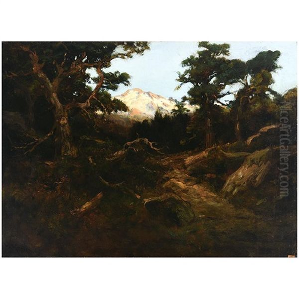 Mountain Landscape Oil Painting by William Keith