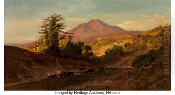 Mount Tamalpais From The North West Oil Painting by William Keith