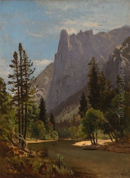 Yosemite Oil Painting by William Keith