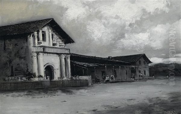 View Of Mission Dolores Oil Painting by William Keith