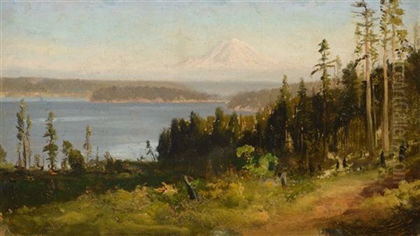 Washington, Mt. Tacoma
Sierras, Tahoe Region Oil Painting by William Keith