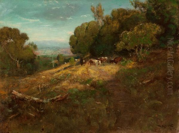 Afternoon In Napa Valley Oil Painting by William Keith