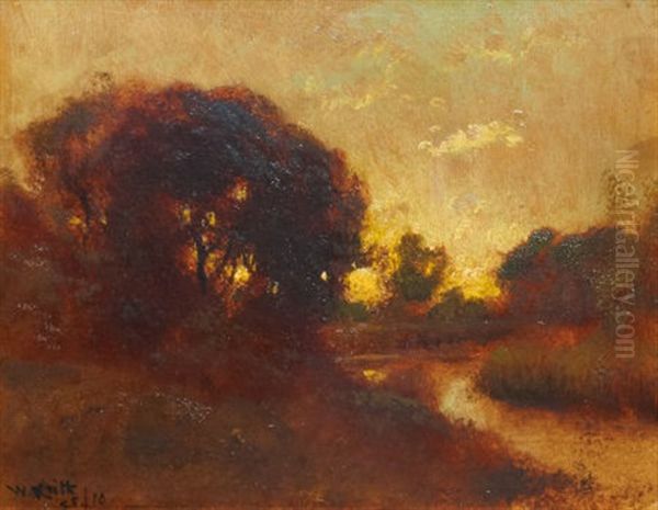 Twilight's Glow Oil Painting by William Keith