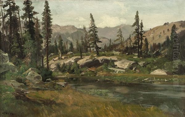 Merced Summer Oil Painting by William Keith