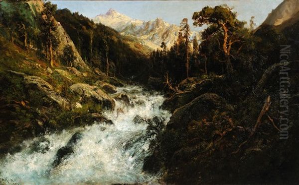 Kings River Oil Painting by William Keith