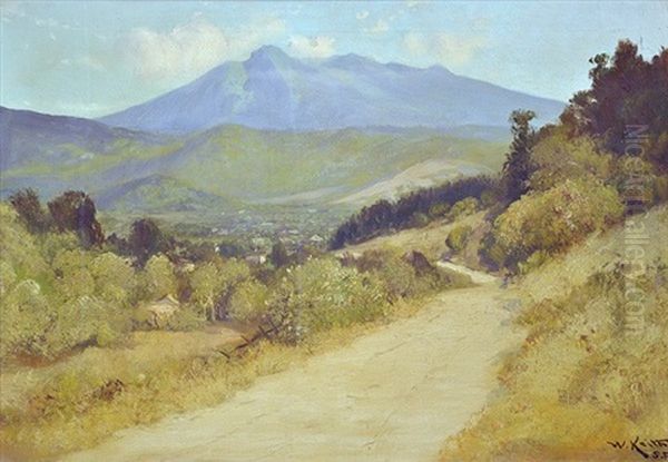 San Anselmo Valley Oil Painting by William Keith