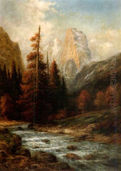 Tuolumne River - Hetch Hetchy Oil Painting by William Keith