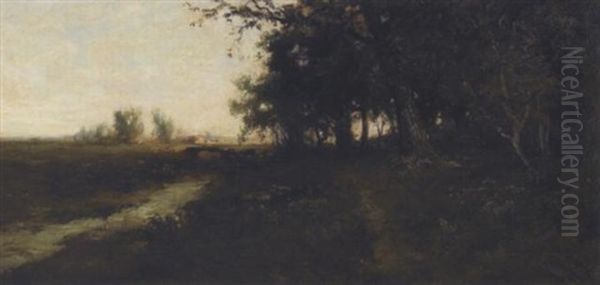 Cattle Grazing By A Stream by William Keith