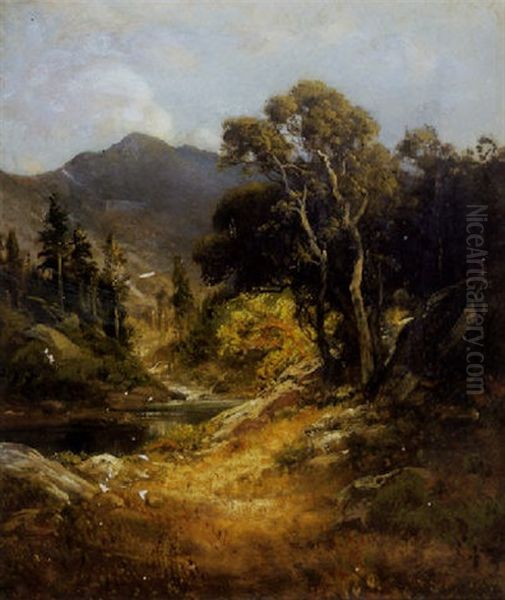 A Sierra Landscape Oil Painting by William Keith