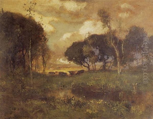 Early Spring, Napa County Oil Painting by William Keith