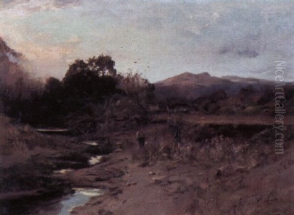 Early California Landscape Oil Painting by William Keith