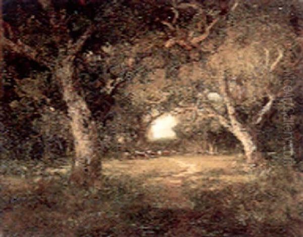 Pastoral Light Oil Painting by William Keith