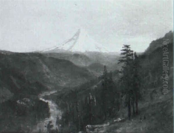 Mount Rainier Oil Painting by William Keith