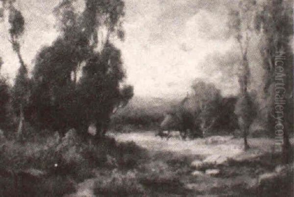 Cattle In A Clearing Oil Painting by William Keith