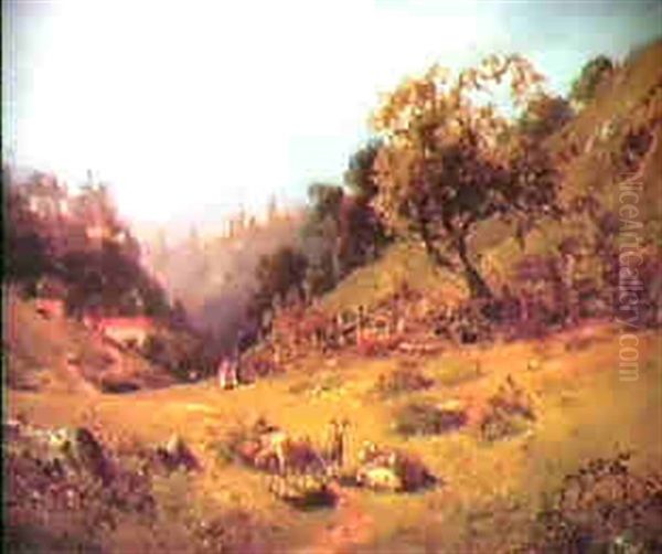 Near The Russian River Oil Painting by William Keith